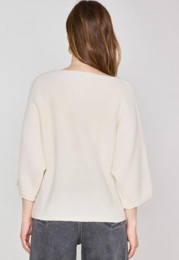 Пуловер с рукавом три четверти