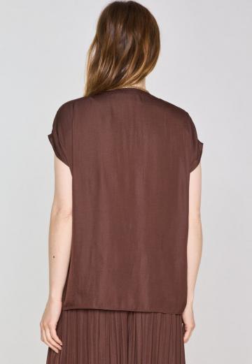 Атласная блузка