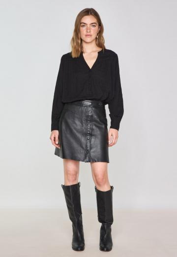 Кожаная юбка