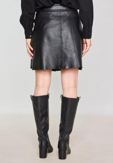 Кожаная юбка