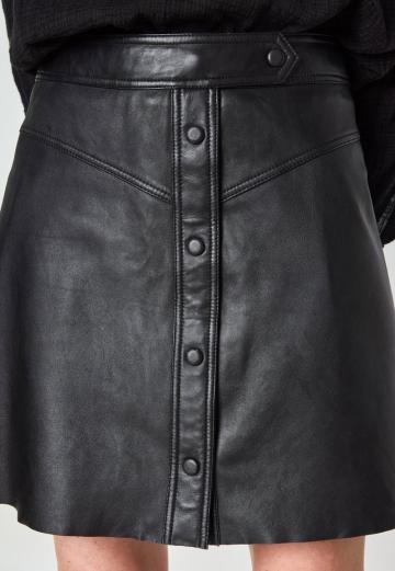 Кожаная юбка