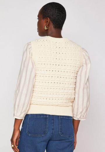 Пуловер без рукавов