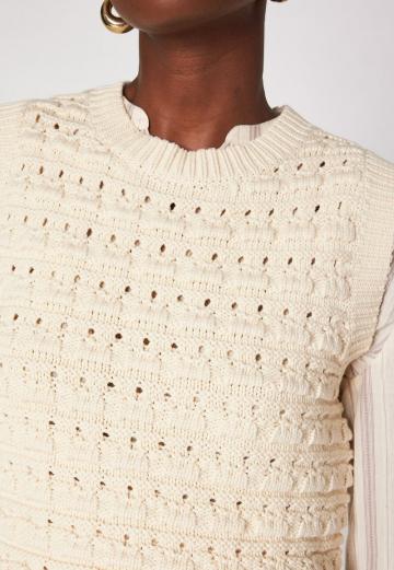 Пуловер без рукавов