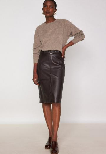 Кожаная юбка