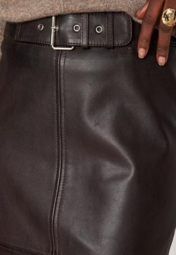 Кожаная юбка