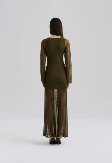 Вязаное платье