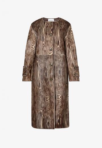 Пальто из искусственной кожи