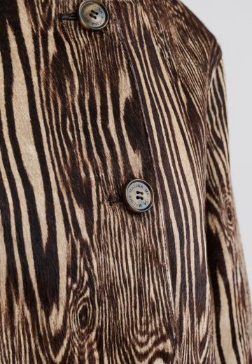 Пальто из искусственной кожи