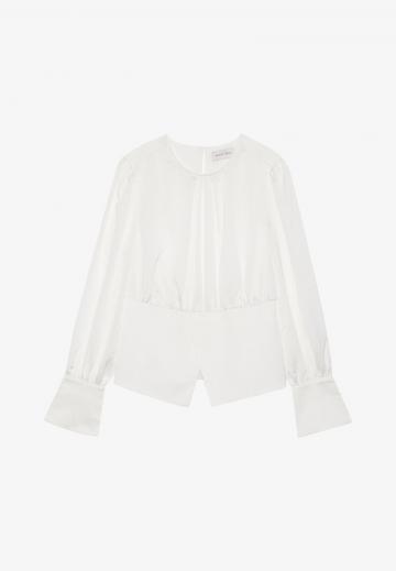 Атласная блузка