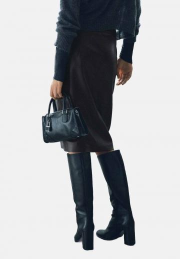 Кожаная юбка