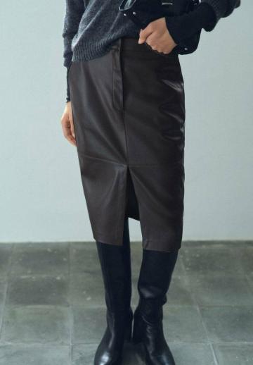 Кожаная юбка