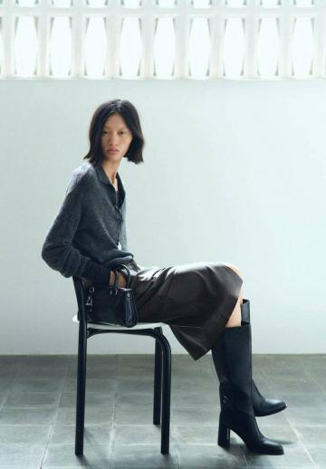 Кожаная юбка