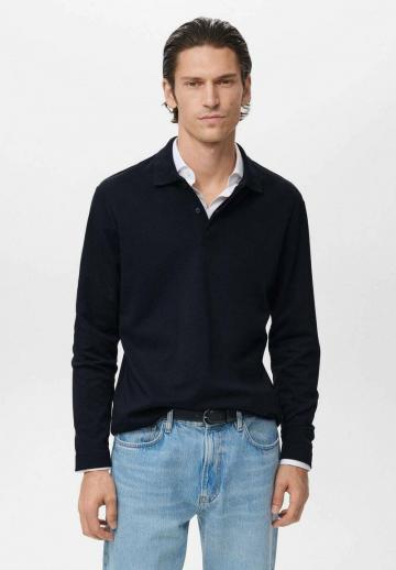 Поло с длинным рукавом