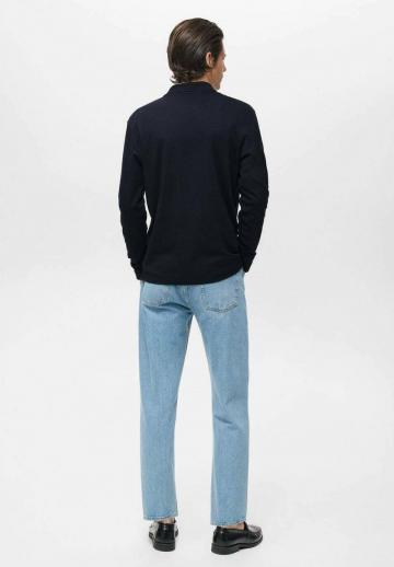 Поло с длинным рукавом