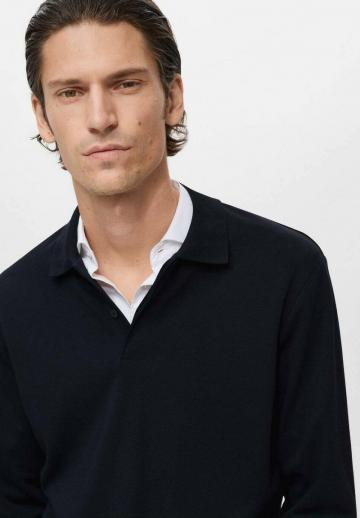 Поло с длинным рукавом