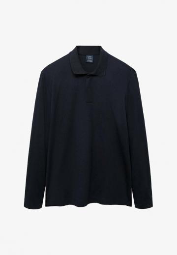 Поло с длинным рукавом