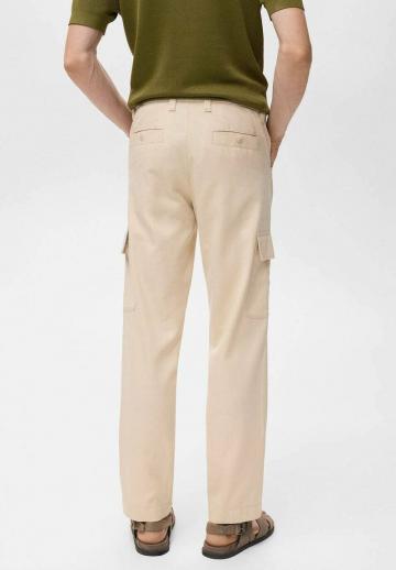 Брюки с накладными карманами