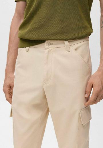 Брюки с накладными карманами