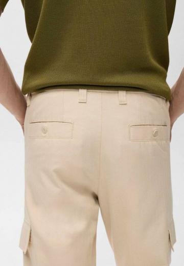 Брюки с накладными карманами