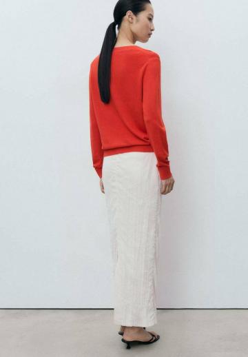 Пуловер с рукавом три четверти