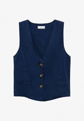 Джинсовая жилетка