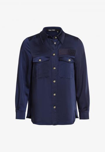 Атласная блузка