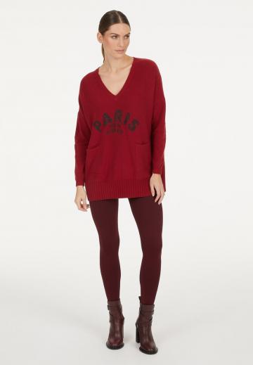 Длинный пуловер