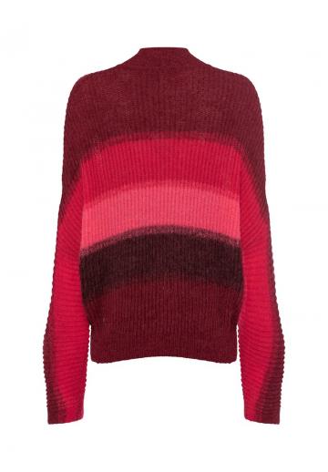 Пуловер в полоску