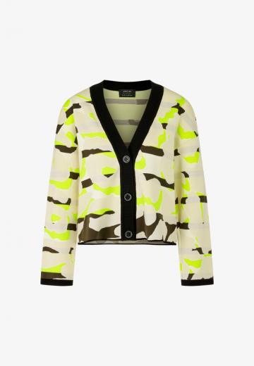 Жаккардовая вязаная кофта