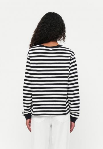 Пуловер в полоску