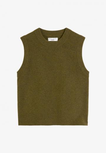 Пуловер без рукавов