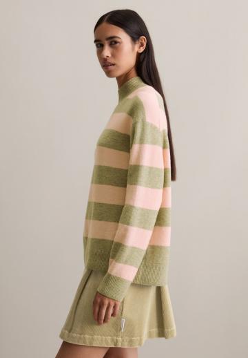 Пуловер в полоску