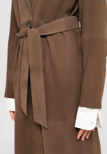 Кожаное пальто