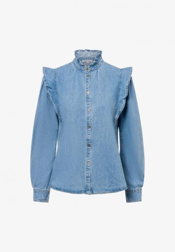 Джинсовая блузка