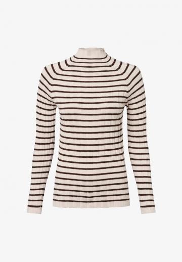 Пуловер в полоску