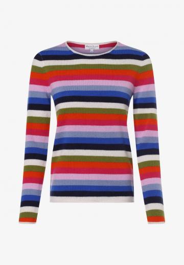 Пуловер в полоску