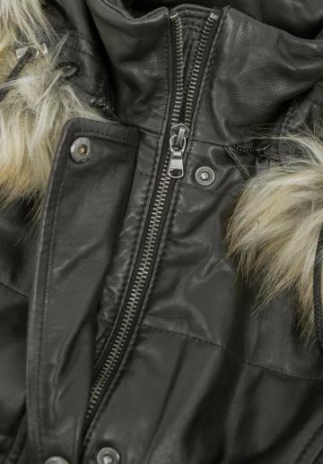 Кожаное пальто