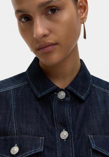 Джинсовая жилетка