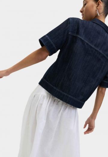 Джинсовая жилетка