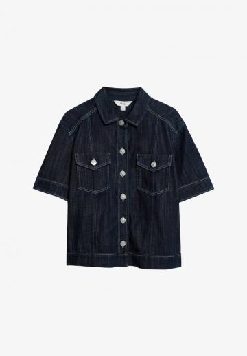 Джинсовая жилетка