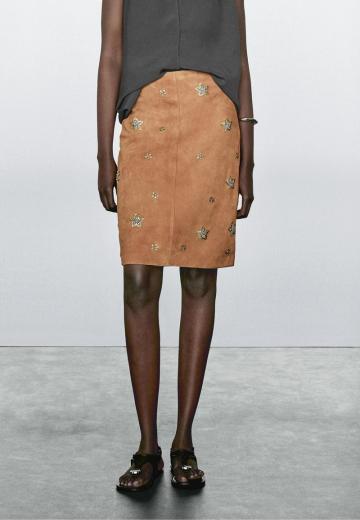 Кожаная юбка