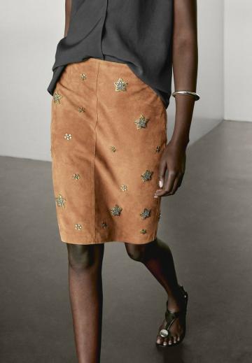 Кожаная юбка