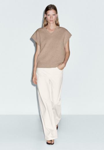 Пуловер с коротким рукавом