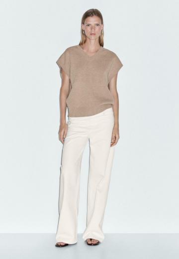 Пуловер с коротким рукавом