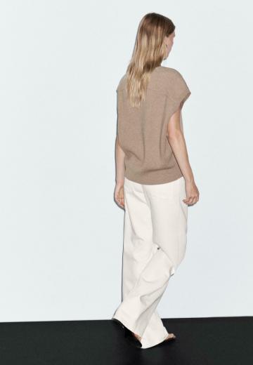 Пуловер с коротким рукавом