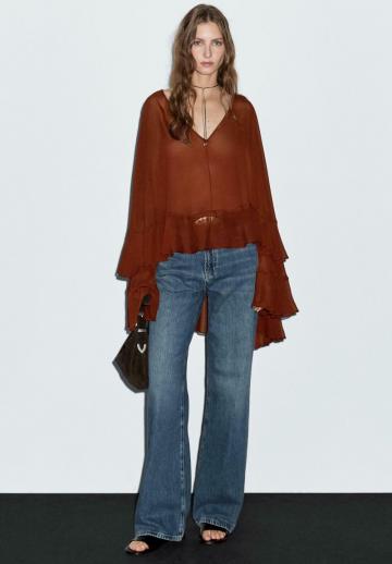 Длинная блузка