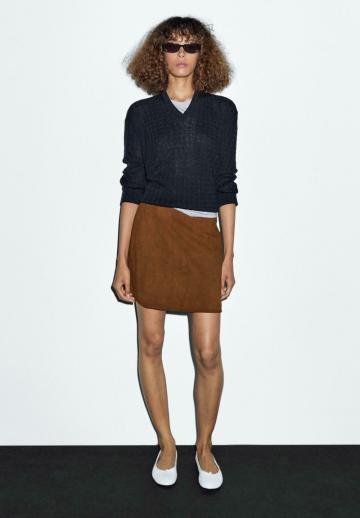 Кожаная юбка