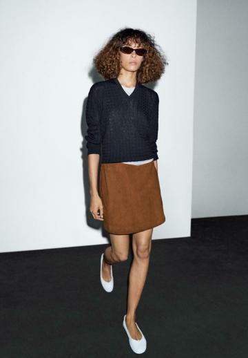 Кожаная юбка