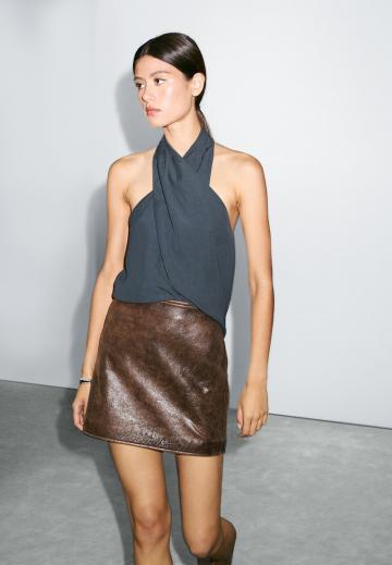 Кожаная юбка
