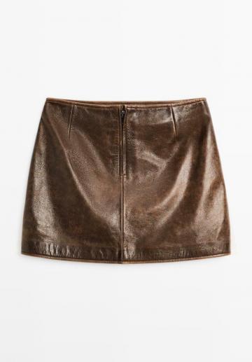 Кожаная юбка